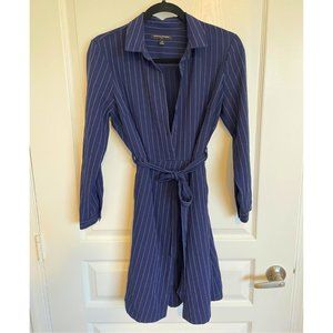 Banana Republic, Size 4, Pinstripe Navy Dress